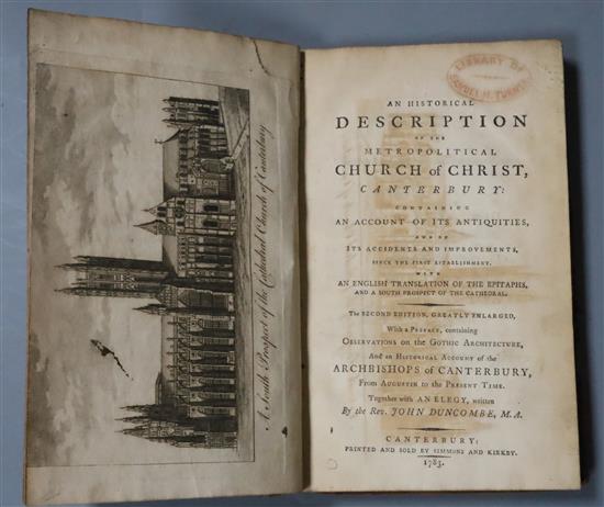 CANTERBURY: Burnby, John - An Historical Description of The Metropolitical Church of Christ Canterbury, 2nd edition,